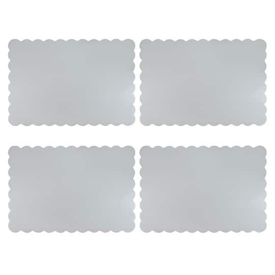 Silver Cake Platters by Makery®, 4ct.